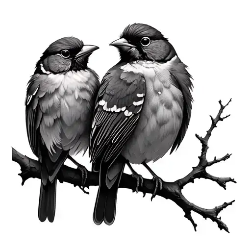 3 Birds On A Branch