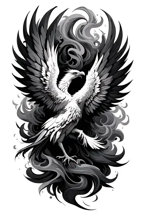 Phoenix And Smoke Rising