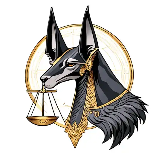 Anubis With Libra