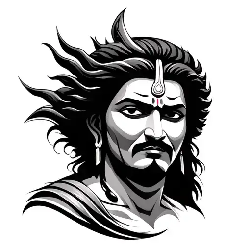 Mahadev Face Realistic
