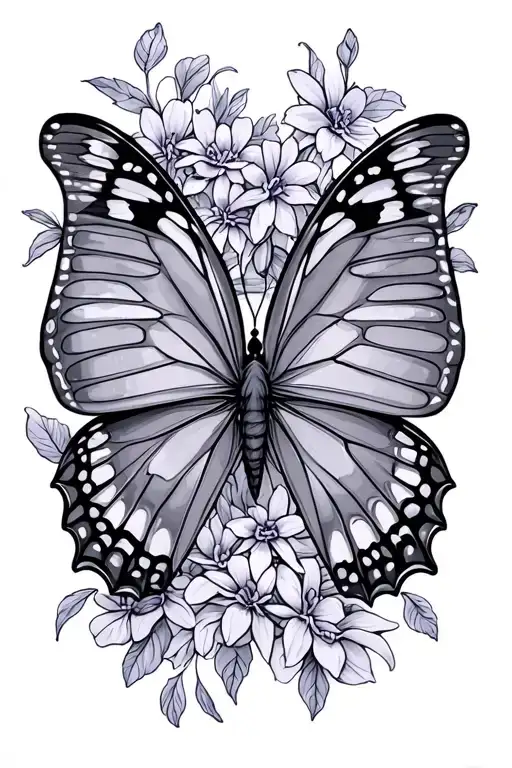 Lilac Butterfly Mendalla