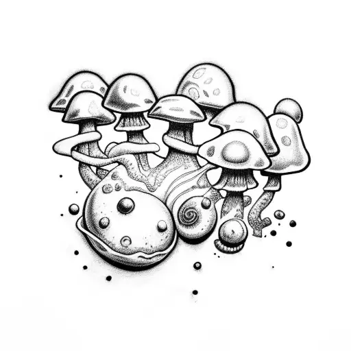 Planet With Mushrooms