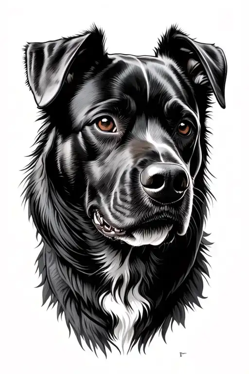 Big Dog That Monitors A Scale