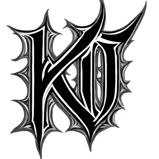 Ambigram K D