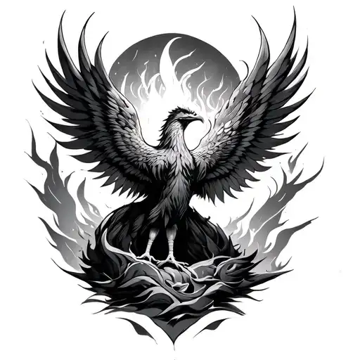 Ra Phoenix Rising From Ashes