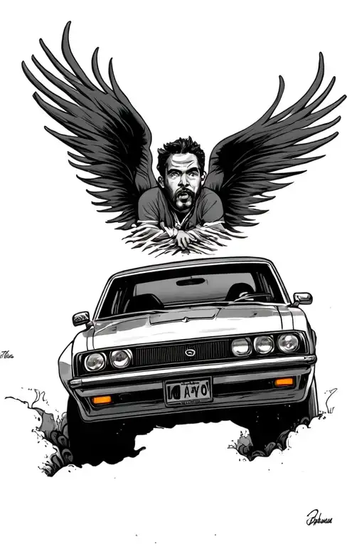 Dreaming In A Getaway Car Guy Driving Away