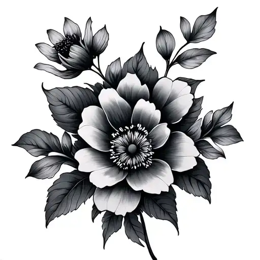 September Flowers Intertwined