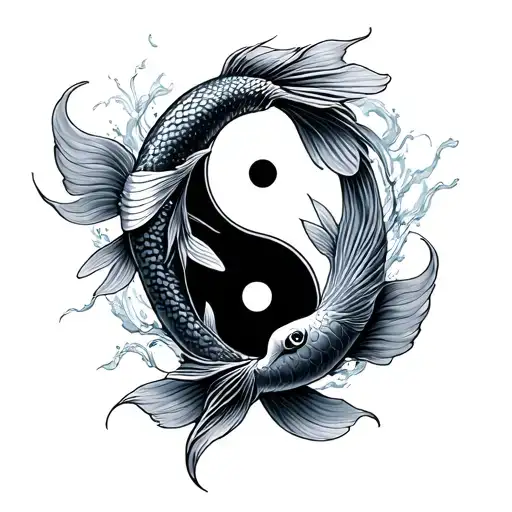 Koi Fish Yin Yang