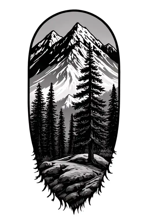 Utah Mountain With Pine