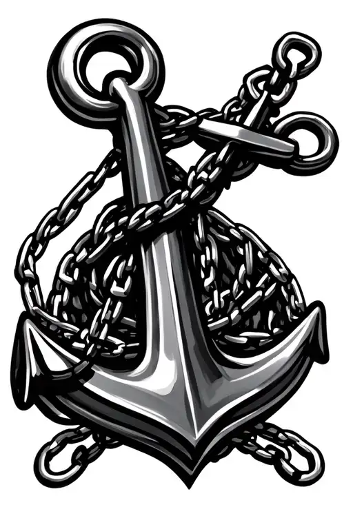 Anchor With Chains