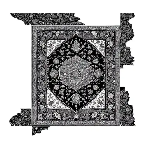 Persian Map Persian Carpet
