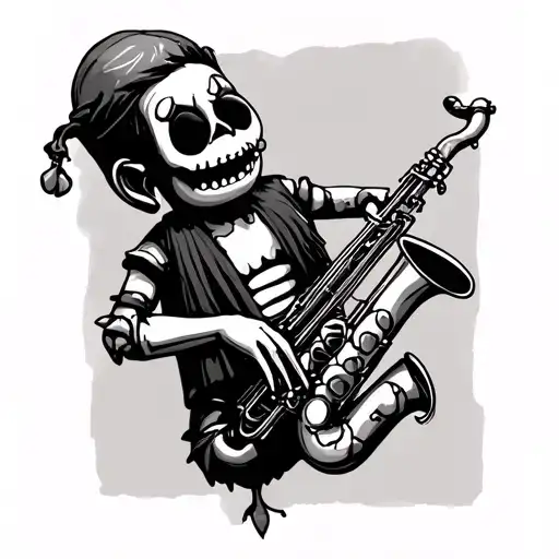 Voodoo Doll Playing Sax