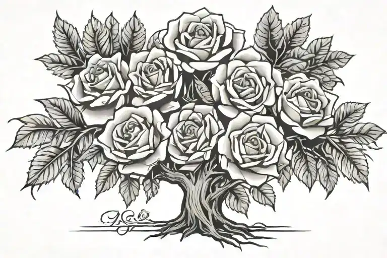 Rose Bush Family Tree 3 Names Incorporated Zach Thomas Max