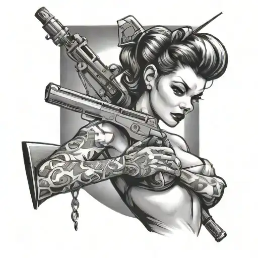 Weapon Pinup Girl