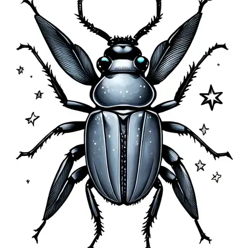 Beetle And Stars Shining