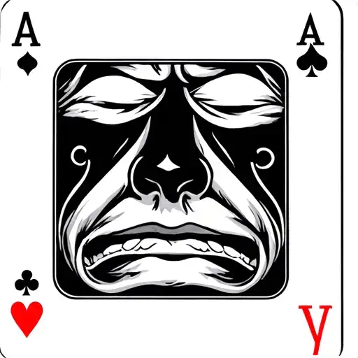 Aces Cards And Sad Face