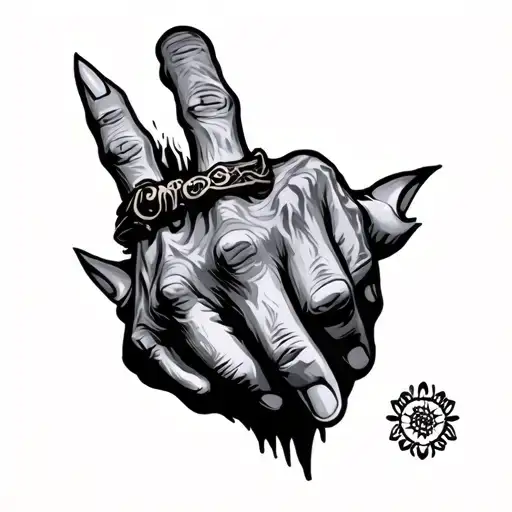 Longshorman Hand Tattoo Design