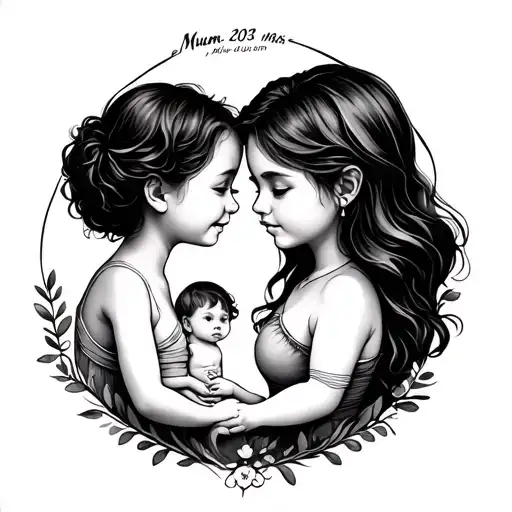 Mum And Kids Birth Date