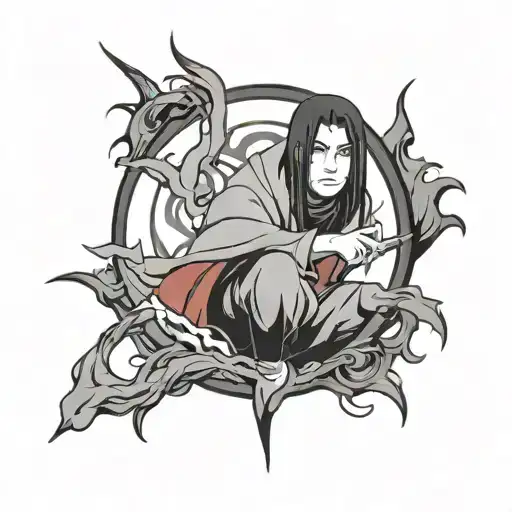 Anime Tattoo Itachi Uchiha