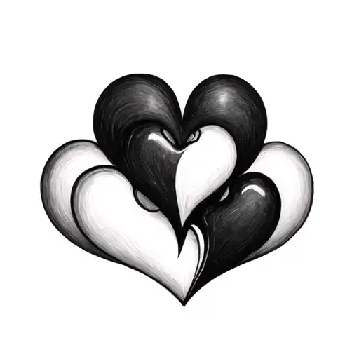 3 Hearts Mixed Together
