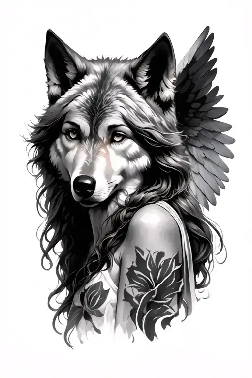 Angel With A Wolf Face