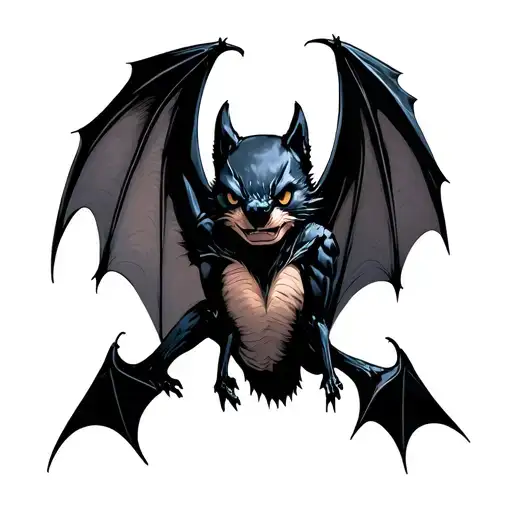 Bat Flying