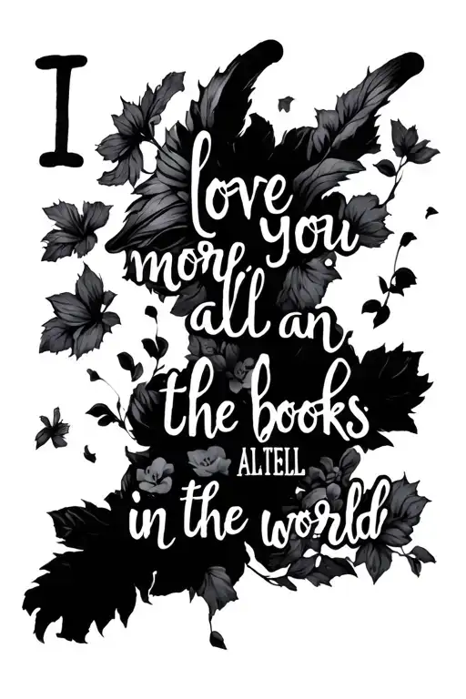 I Love You More Than All The Books In The World Made