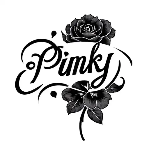 I Want My Girlfriend Name Pinky On My Chest