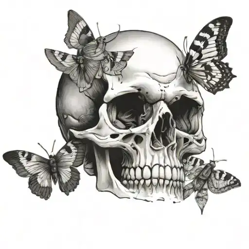 Skull And Moth Emerging Sci Fi Culture