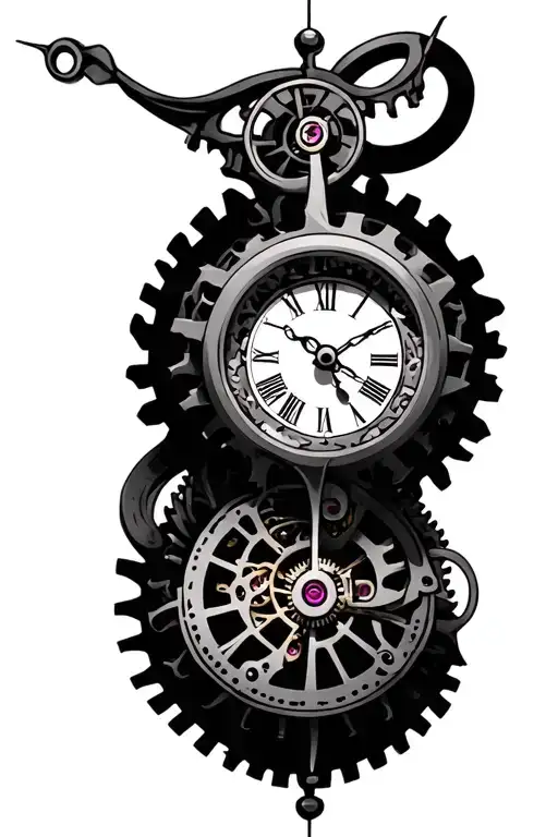 Clock Mechanism Intertwined