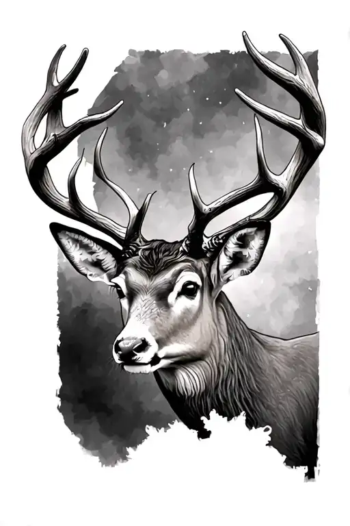 Deer With Antlers