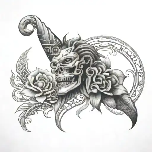 Chicano Style Tattoo Design