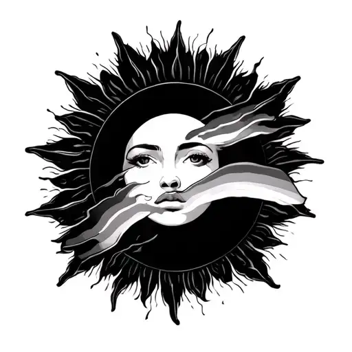 Rainbow Coming Out Of The Sun