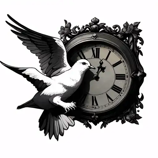Dove And Clock