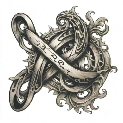Tatoo Of Number 18 Where 8 As A Infinity