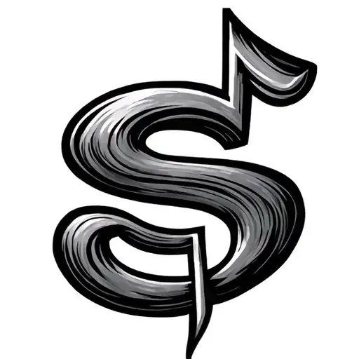 Music Note That Looks Like A S With A Knife Through It