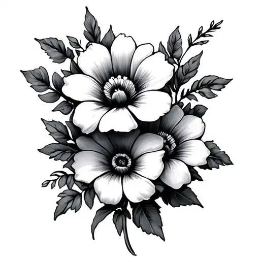 Flowers For Shoulder