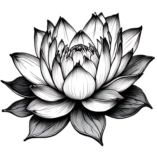 Lotus Flower Bipolar Disorder Awareness Symbol