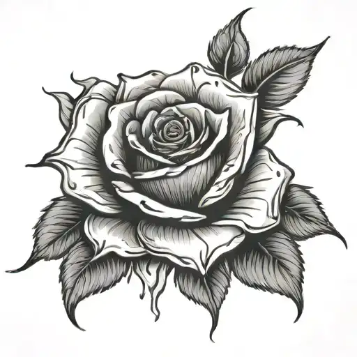 Black Rose Melting