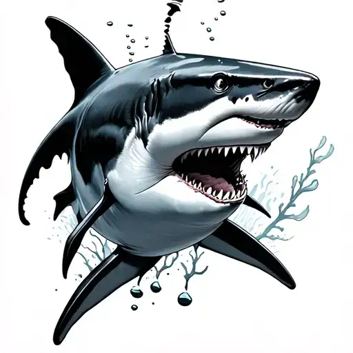 I Want A Tattoo That Combines My Love Of Scuba Diving And Sharks