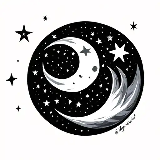 Moon And Stars