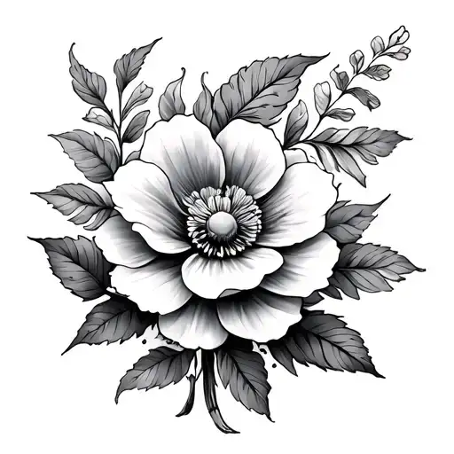 Flower Sleeve Tattoo Design