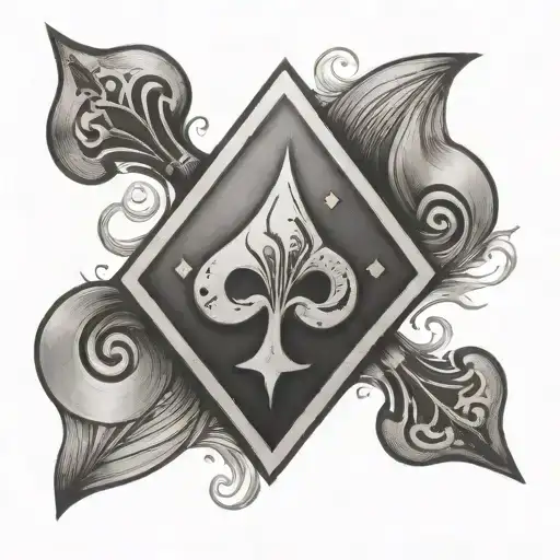 Spade With A P Inside It