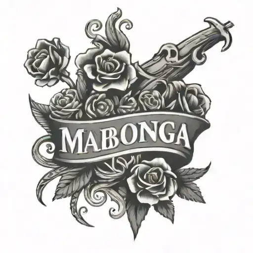 Mabonga Chest Tattoo Mexican Lettering
