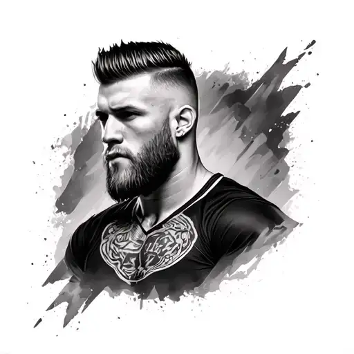Connor Mcgregor Style Tattoo On Chest