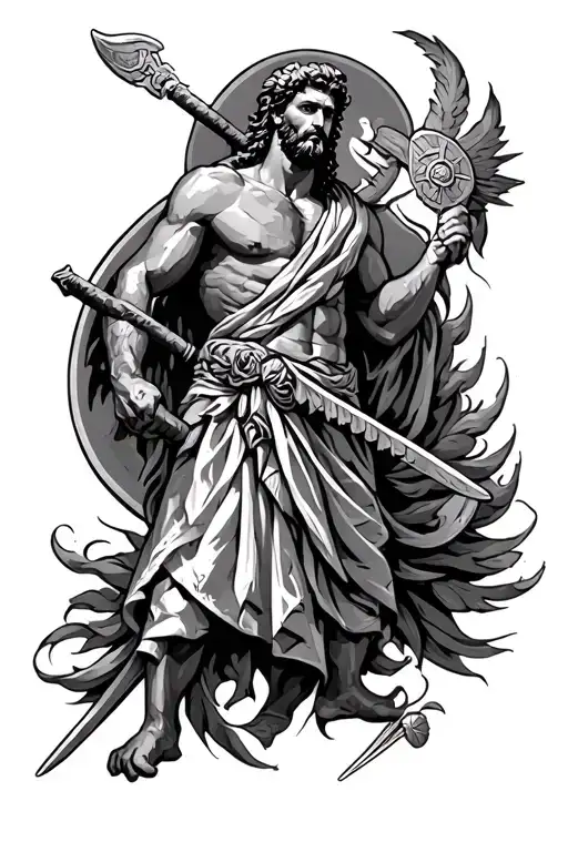 Greece God Of Warriors