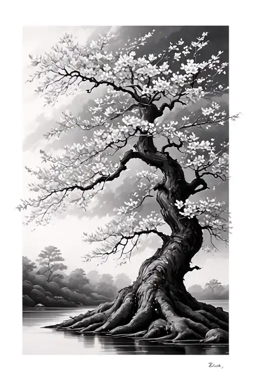 Cherry Blossom Tree Growing