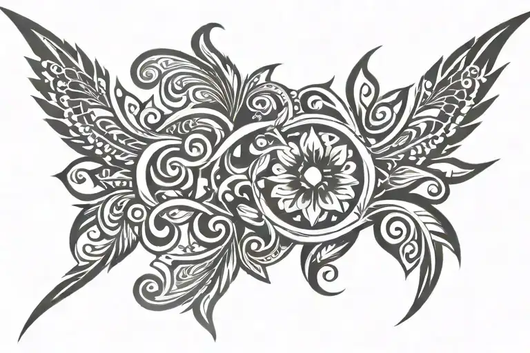Tribal Tattoo For Girl Lowerback