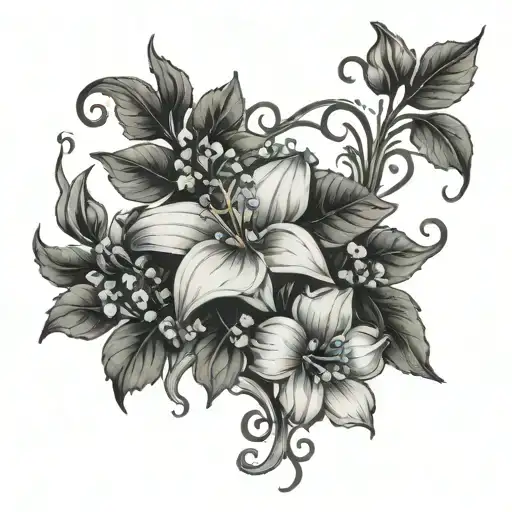 Vines And Forget Me Nots