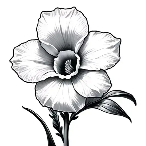 Daffodil And Morning Glory